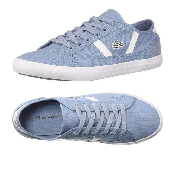 lacoste light blue shoes